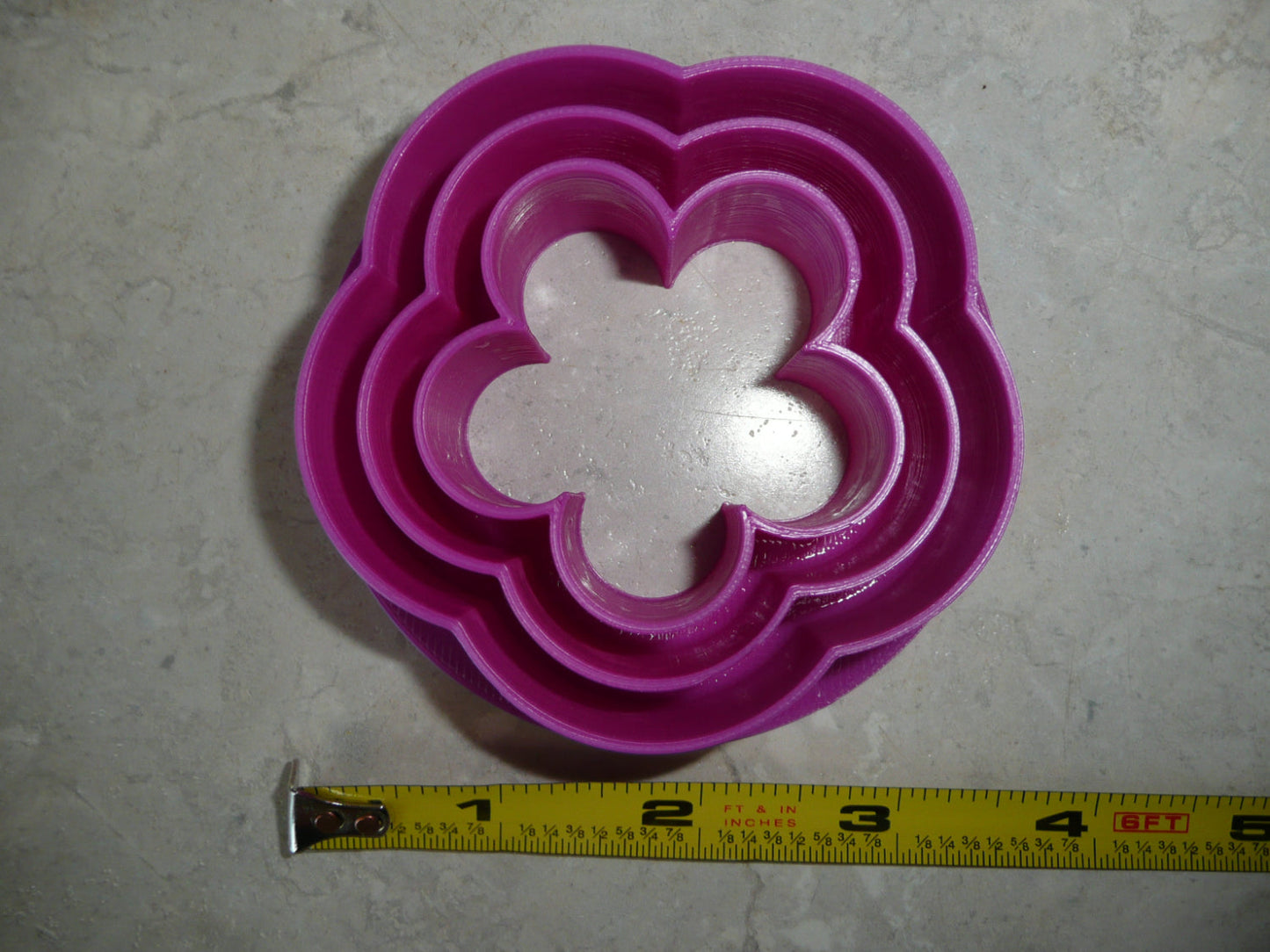 Flower Floral Design Concha Cutter Mexican Sweet Bread Stamp Made In USA PR4977