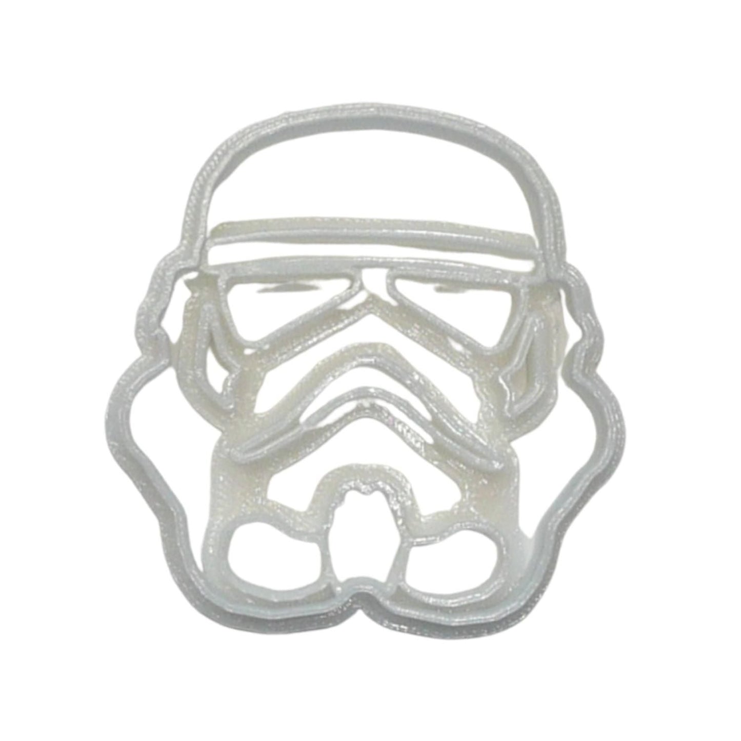 6x Storm Trooper Helmet Fondant Cutter Cupcake Topper 1.75 IN USA FD545