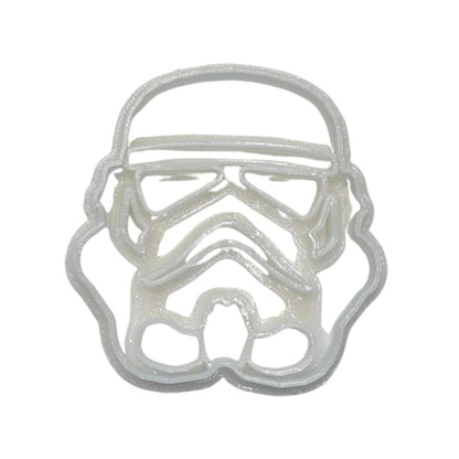 6x Storm Trooper Helmet Fondant Cutter Cupcake Topper 1.75 IN USA FD545