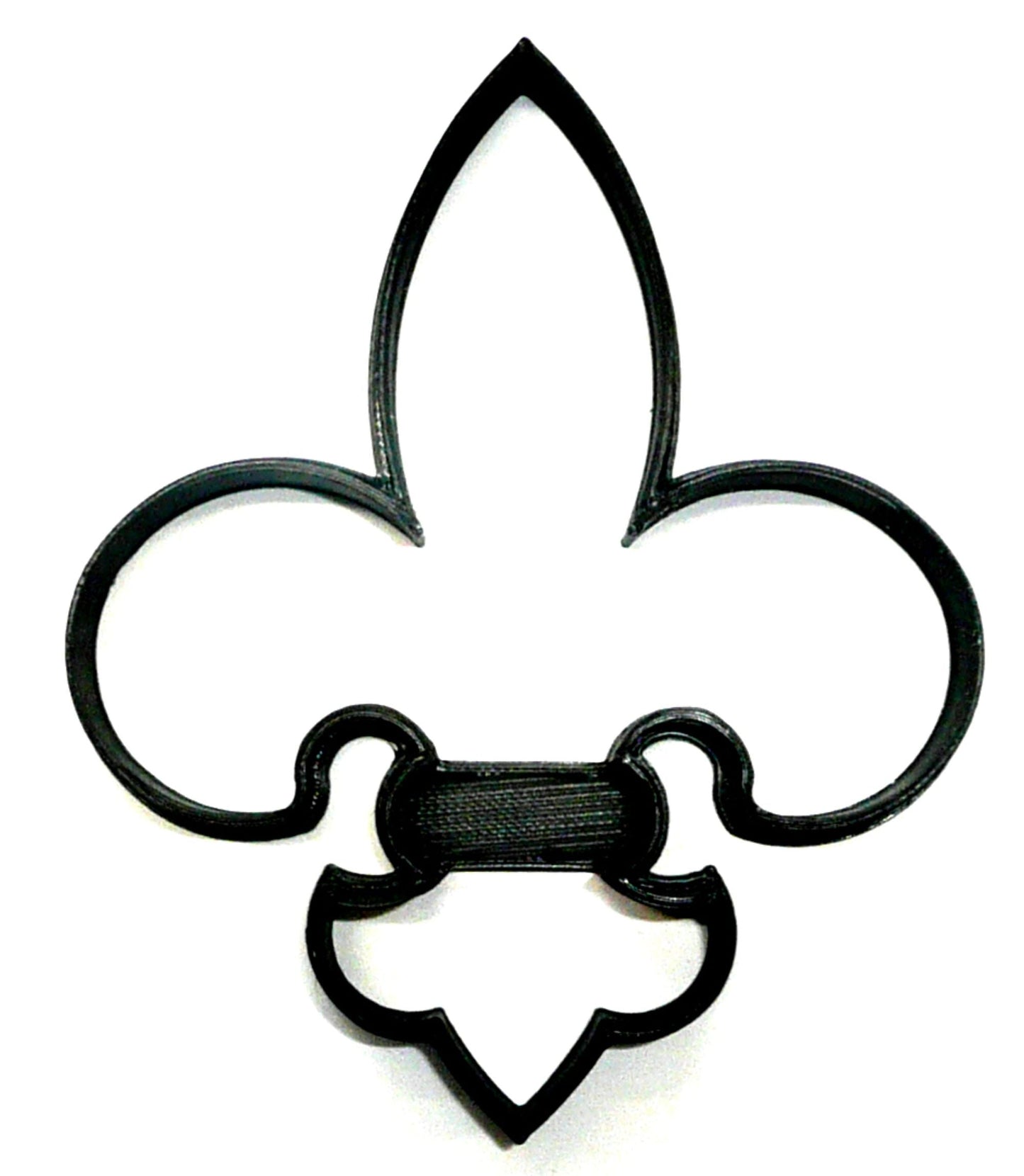 6x Fleur De Lis Decor Fondant Cutter Cupcake Topper 1.75" USA FD557