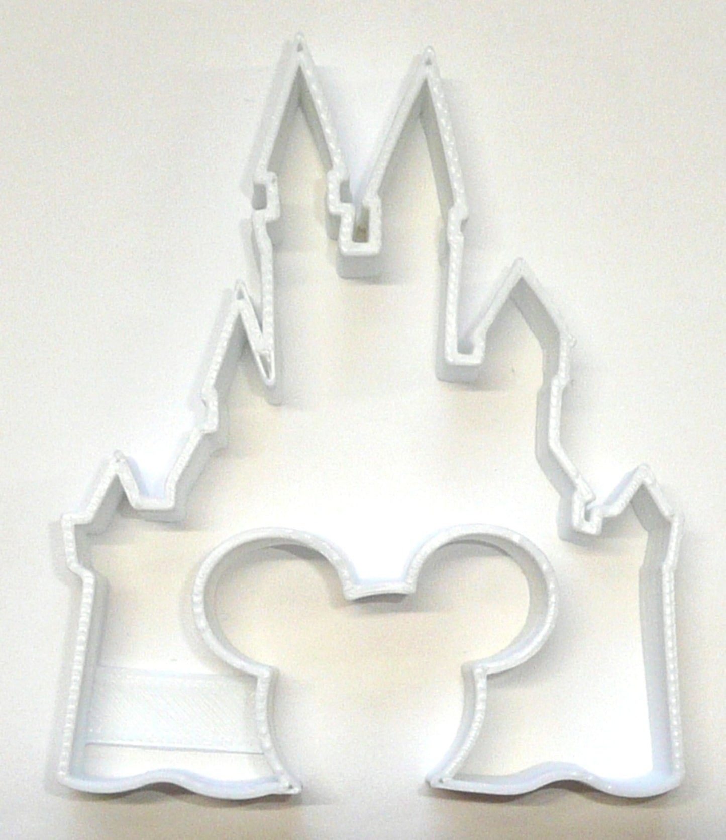 6x Castle with Mickey Fondant Cutter Cupcake Topper Size 1.75" USA FD580