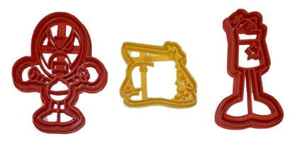 Homestar Runner Web Cartoon Set Of 3 Cookie Cutters Made In USA PR650