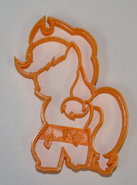 6x Applejack Pony Fondant Cutter Cupcake Topper Size 1.75" USA FD738