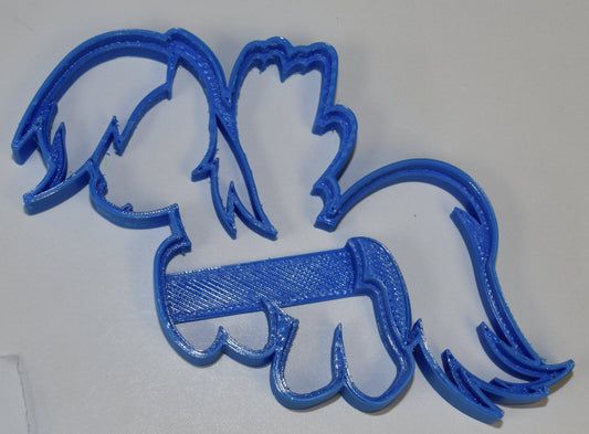 6x Rainbow Dash Fondant Cutter Cupcake Topper Size 1.75" USA FD740