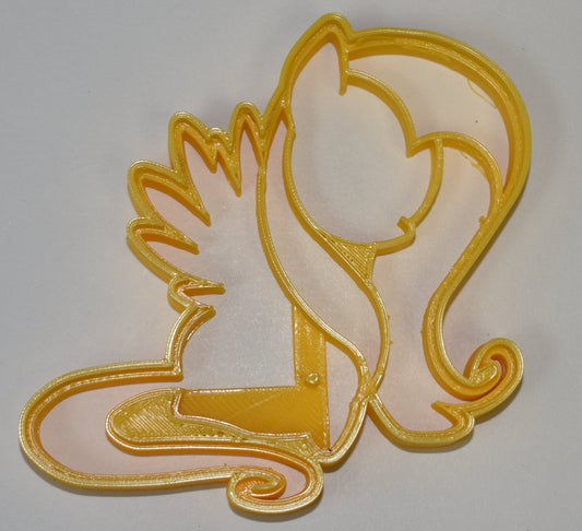 6x Fluttershy Pegasus Fondant Cutter Cupcake Topper 1.75" USA FD741