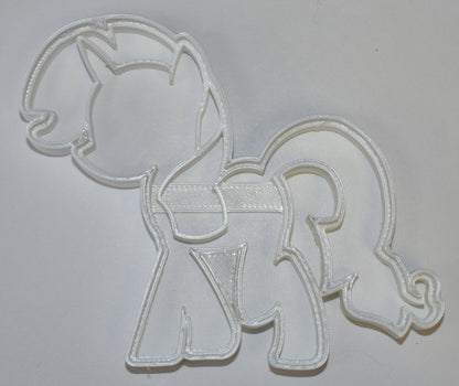 6x Rarity Unicorn Fondant Cutter Cupcake Topper Size 1.75" USA FD742