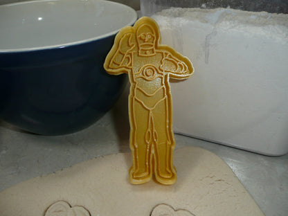 C-3PO Droid Star Wars Movie Character Cookie Cutter Made in USA PR750