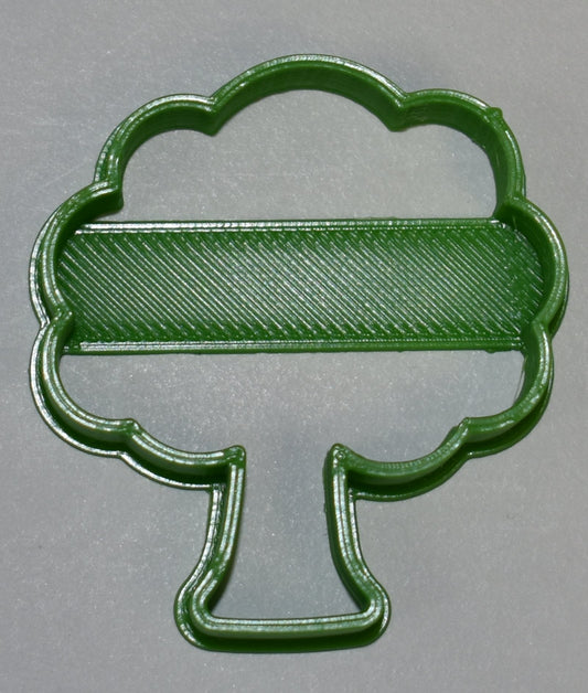 6x Tree Outline Fondant Cutter Cupcake Topper Size 1.75" USA FD765