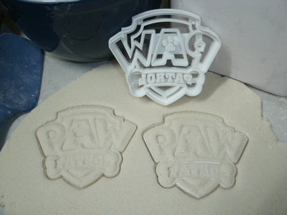 Paw Patrol Logo Badges Shields Tags Set Of 10 Cookie Cutters USA PR1048