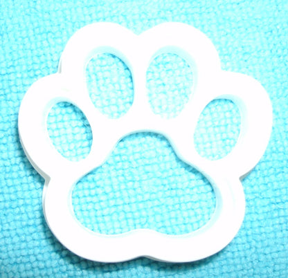 6x Paw Print Dog Cat Fondant Cutter Cupcake Topper Size 1.75" USA FD744