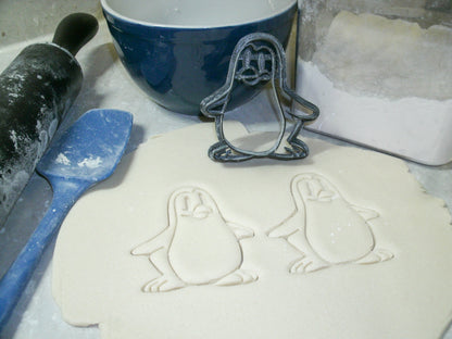 Penguin With Details Cartoon Birthday Cookie Cutter Made In USA PR379