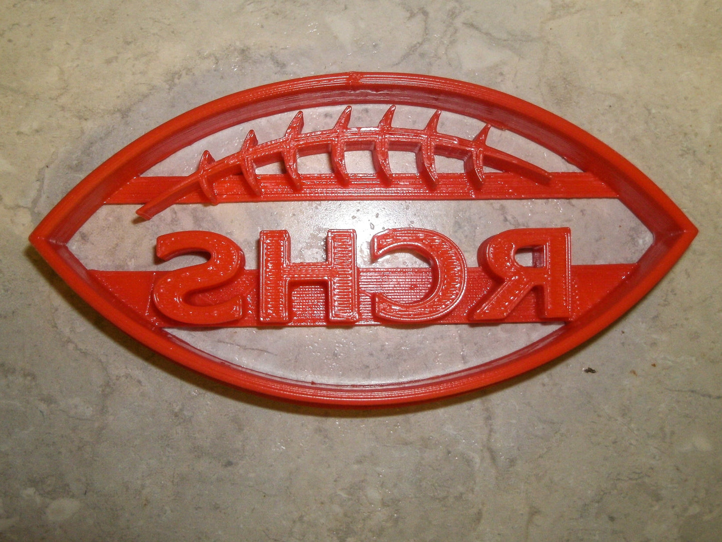 Rensselaer Central RCHS Football Sports Cookie Cutter Made in USA PR692