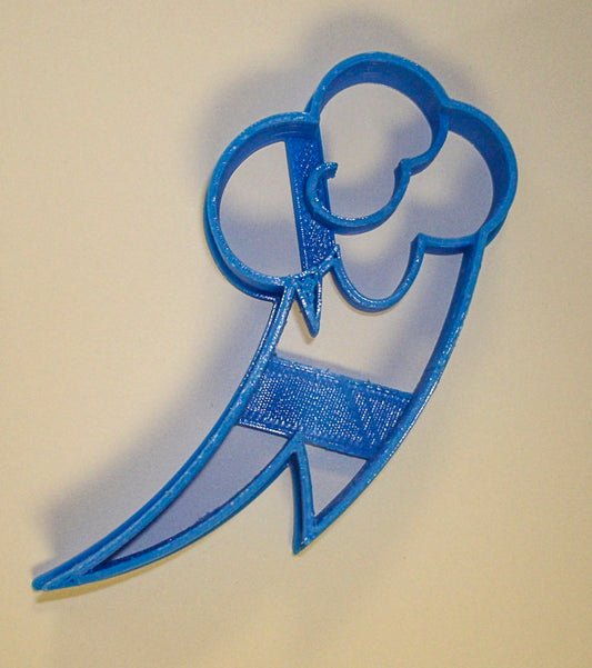 6x Rainbow Dash Fondant Cutter Cupcake Topper 1.75 IN USA FD851