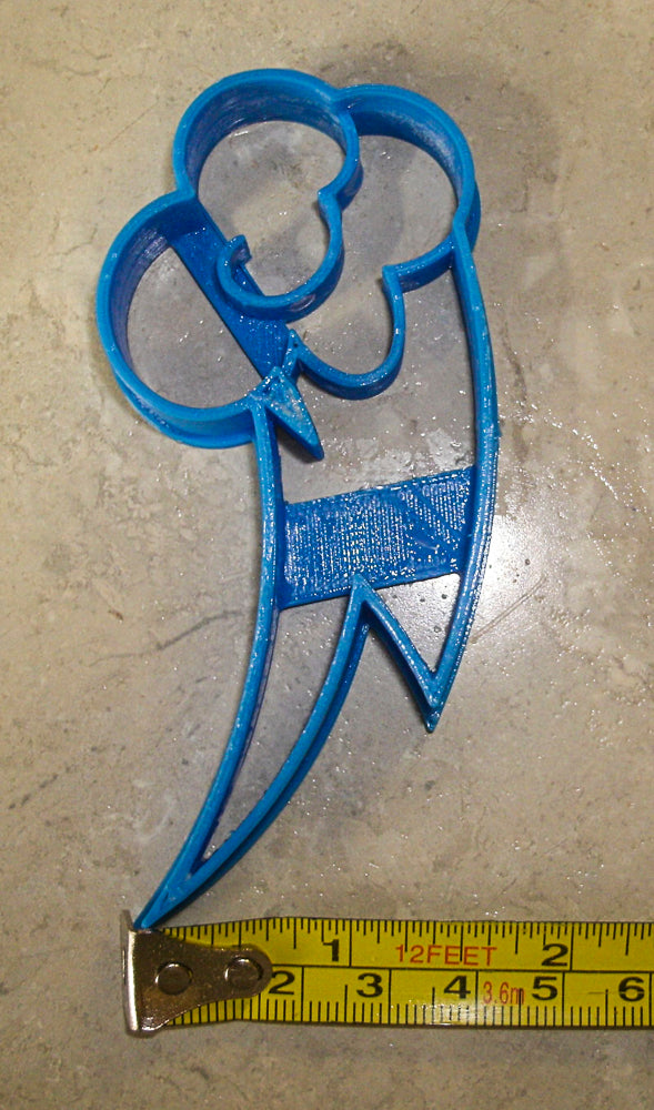 Rainbow Dash Cutie Mark Symbol My Little Pony Cookie Cutter Made in USA PR851