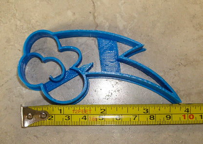 Rainbow Dash Cutie Mark Symbol My Little Pony Cookie Cutter Made in USA PR851