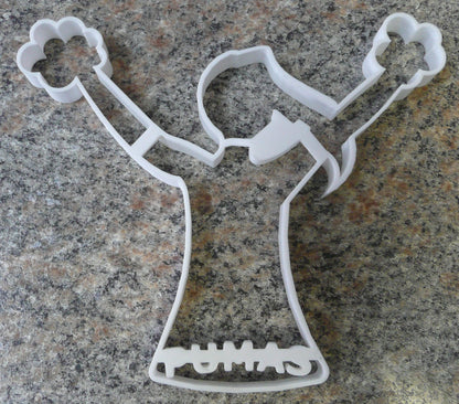 Saint Josephs College SJC Pumas Cheerleader Cookie Cutter Made in USA PR317