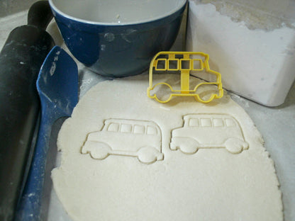 School Yellow Bus Side View Student Transportation Cookie Cutter USA PR837