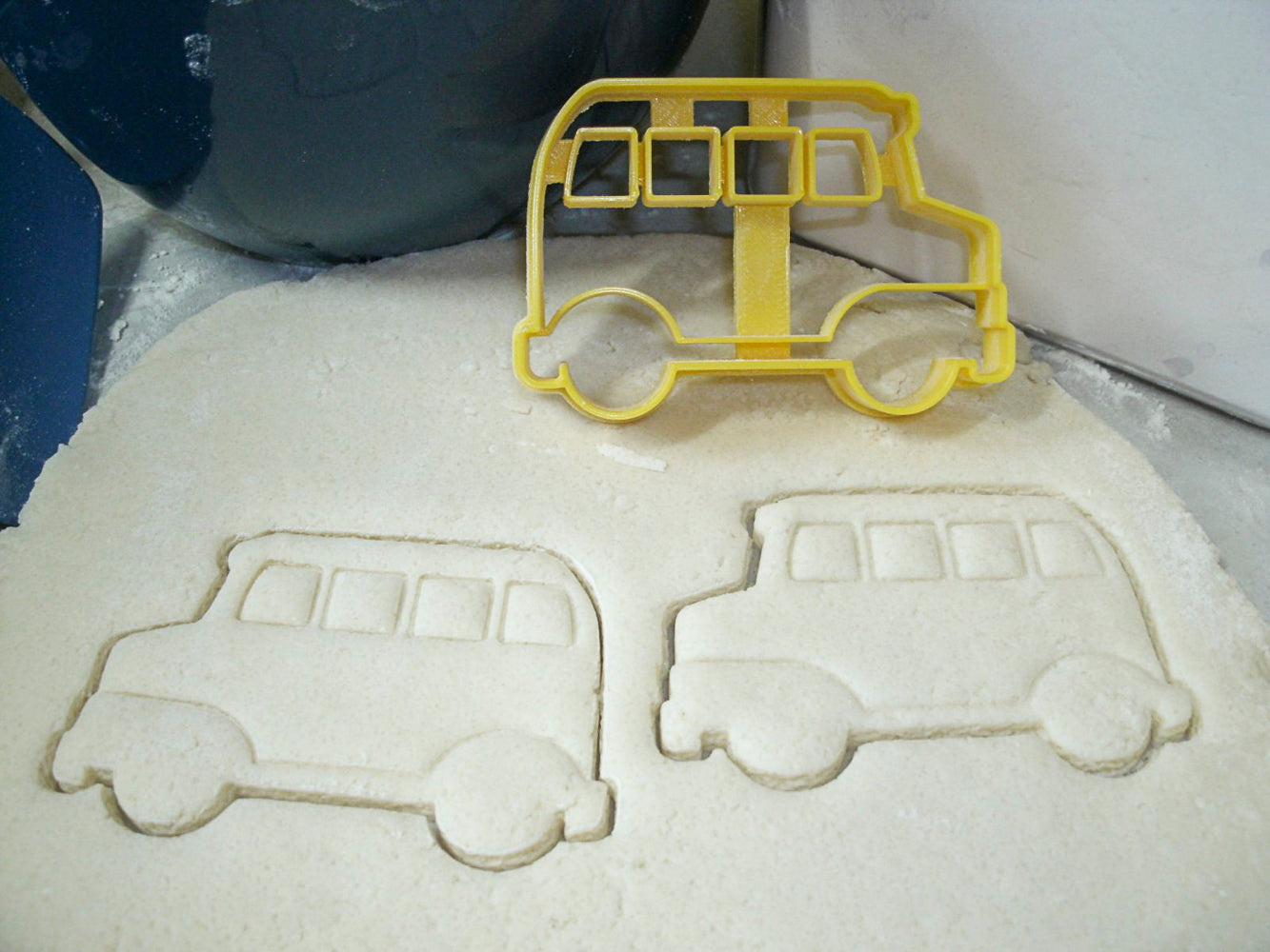 School Yellow Bus Side View Student Transportation Cookie Cutter USA PR837