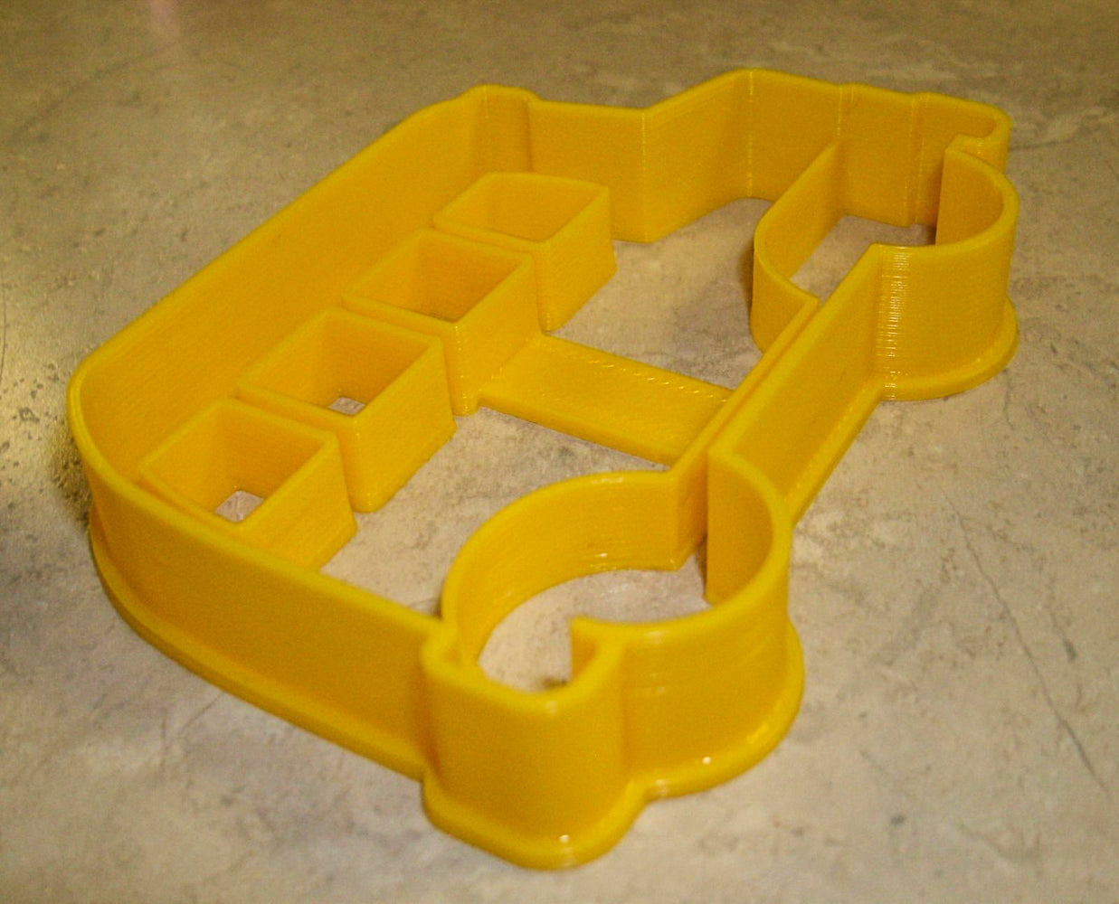 School Yellow Bus Side View Student Transportation Cookie Cutter USA PR837