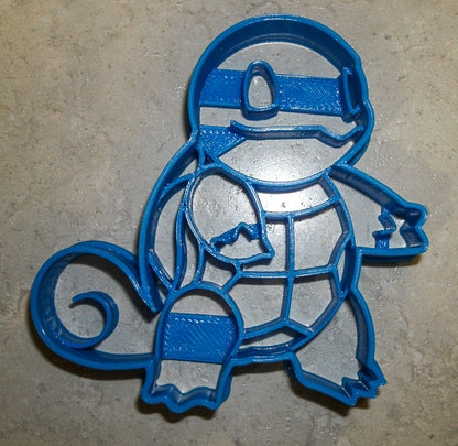 6x Squirtle Pokemon Fondant Cutter Cupcake Topper Size 1.75" USA FD872