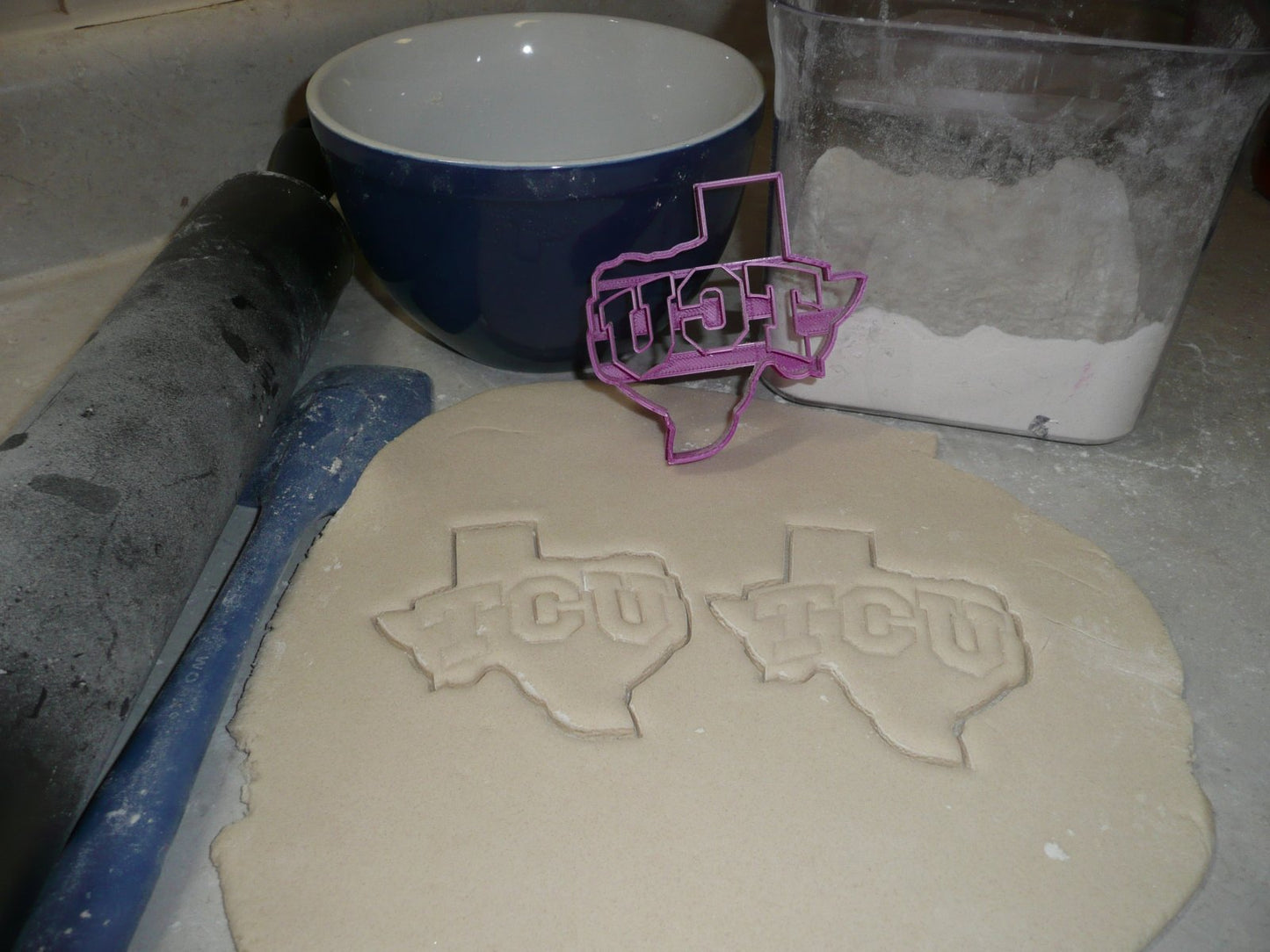 Texas Christian University TCU Letters in State Cookie Cutter USA PR2545