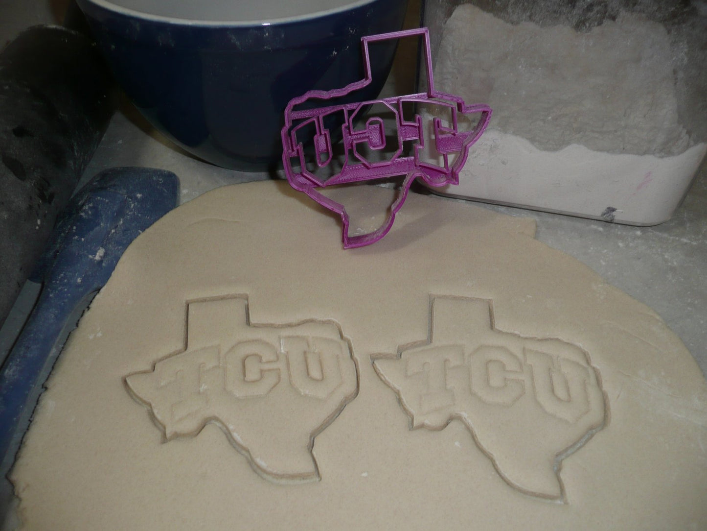 Texas Christian University TCU Letters in State Cookie Cutter USA PR2545