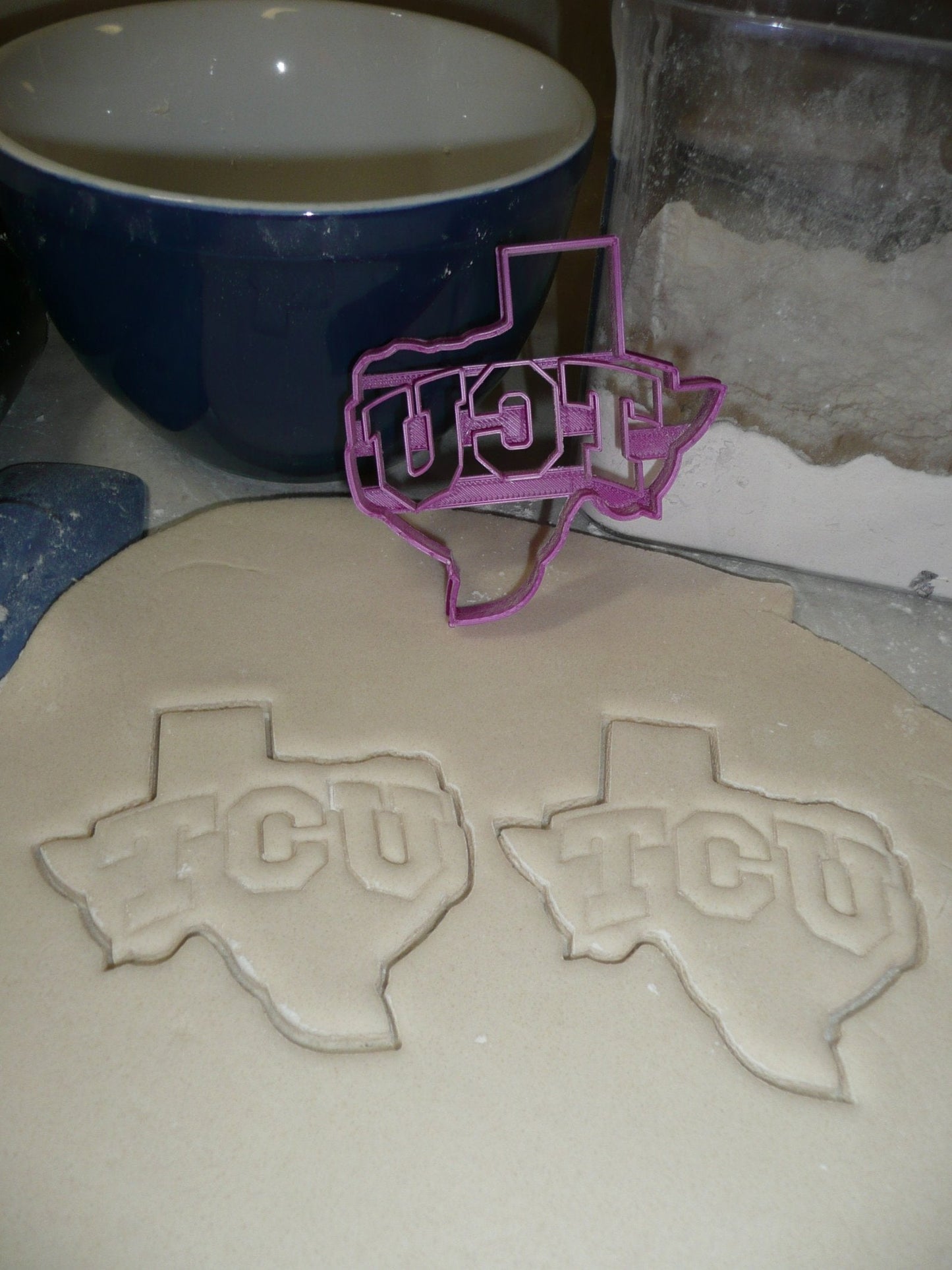 Texas Christian University TCU Letters in State Cookie Cutter USA PR2545