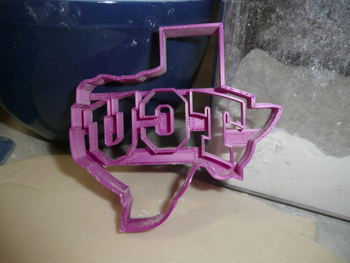 Texas Christian University TCU Letters in State Cookie Cutter USA PR2545