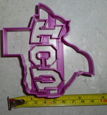 Texas Christian University TCU Letters in State Cookie Cutter USA PR2545