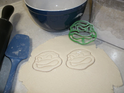 TMNT Teenage Mutant Ninja Turtles Turtle Face Cookie Cutter USA PR558