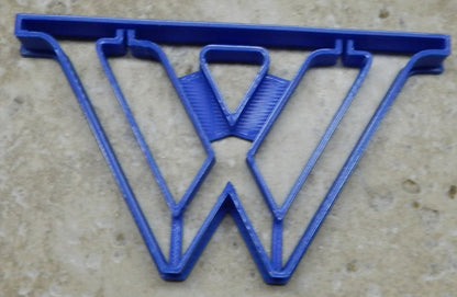 Wellesley College W Letter Symbol Cookie Cutter Made in USA PR2314