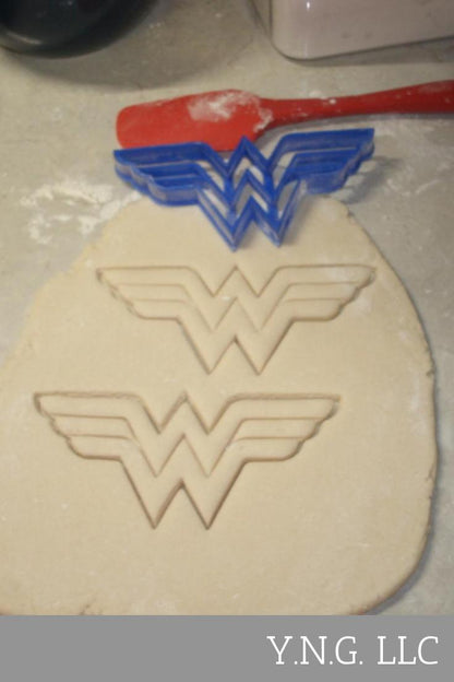 Wonder Woman Superhero Logo Cookie Cutter Baking Tool Made In USA PR511