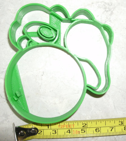 Yoshi Face Nintendo Video Game Character Cookie Cutter Made in USA PR746