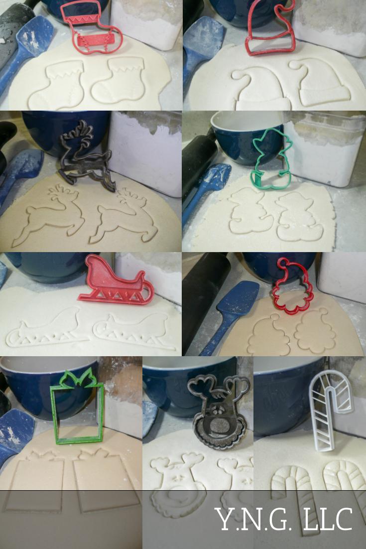 Santa Claus North Pole Christmas Holiday Set Of 9 Cookie Cutters USA PR1123