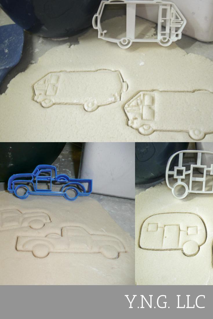 Recreational Vehicles RV Camping Travel Set Of 3 Cookie Cutters USA PR1073
