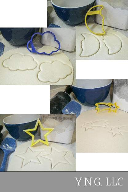 Twinkle Twinkle Little Star Baby Shower Set Of 4 Cookie Cutters USA PR1081