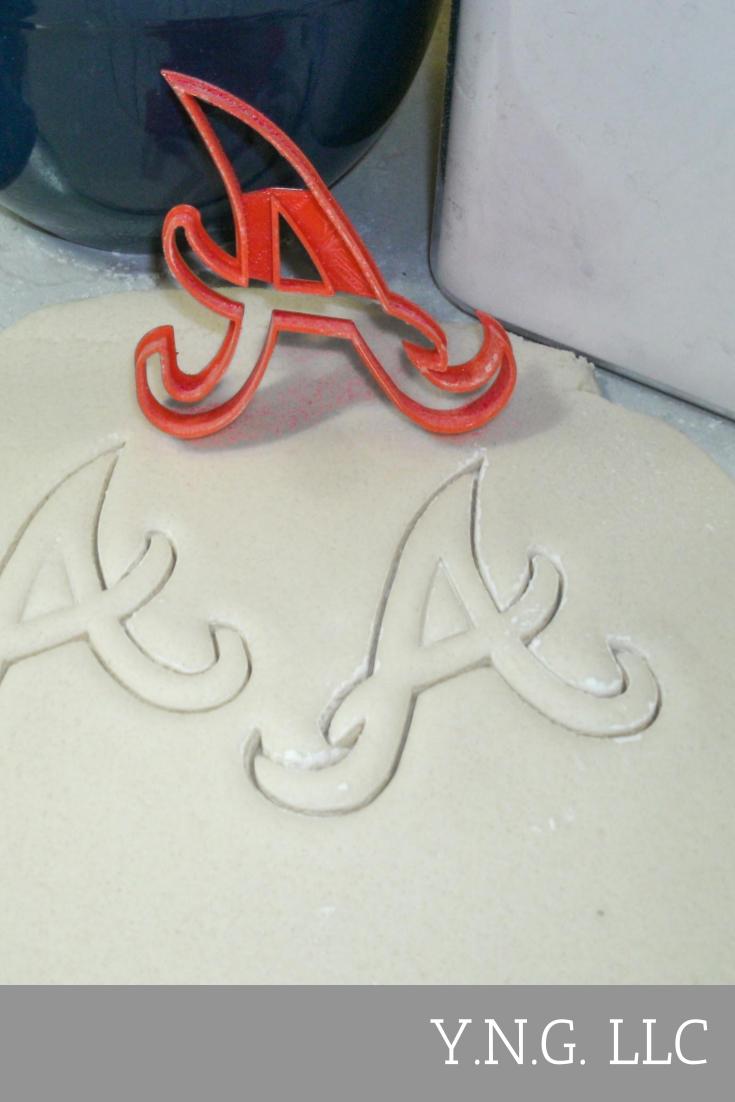 Atlanta Braves MLB Baseball Team Logo Set Of 2 Cookie Cutters USA PR1291