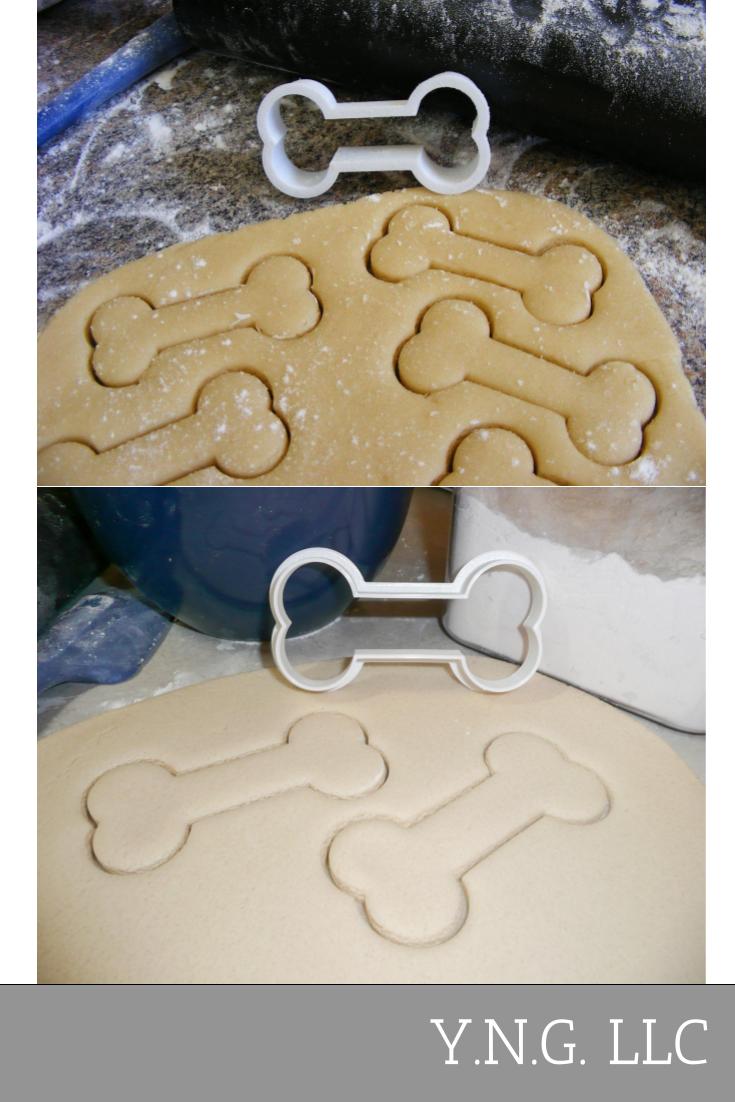 Dog Bones Treats Puppies Pup Set Of 2 Cookie Cutters USA PR1044