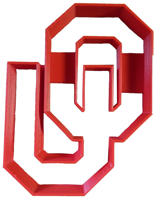 6x University of Oklahoma Fondant Cutter Cupcake Topper 1.75" USA FD2272