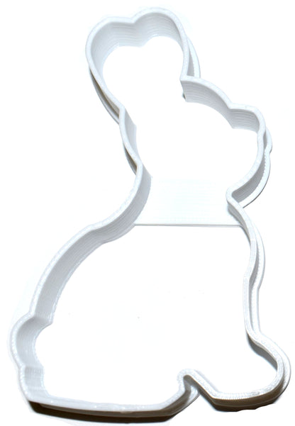 Chocolate Easter Bunny Shape Outline Cookie Cutter Made in USA PR2650