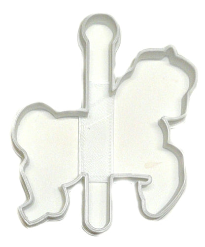 6x Carousel Horse Outline Fondant Cutter Cupcake Topper 1.75 IN USA FD2610