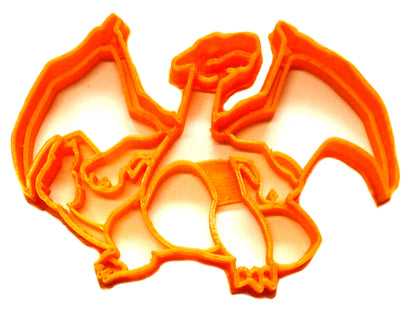 6x Charizard Pokemon Fondant Cutter Cupcake Topper Size 1.75" USA FD2467