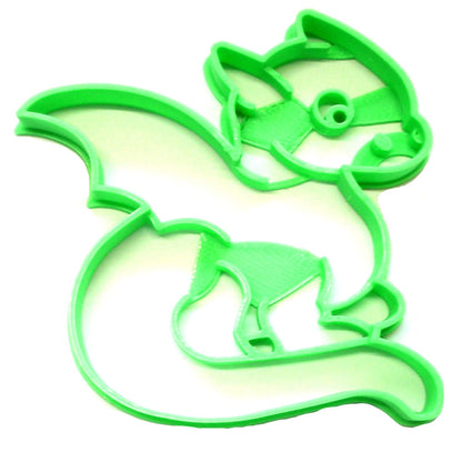 6x Dragon Animal Creature Fondant Cutter Cupcake Topper 1.75" USA FD2357