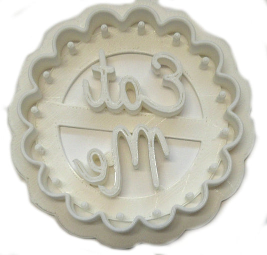 6x Eat Me Cake Fondant Cutter Cupcake Topper Size 1.75" USA FD2438