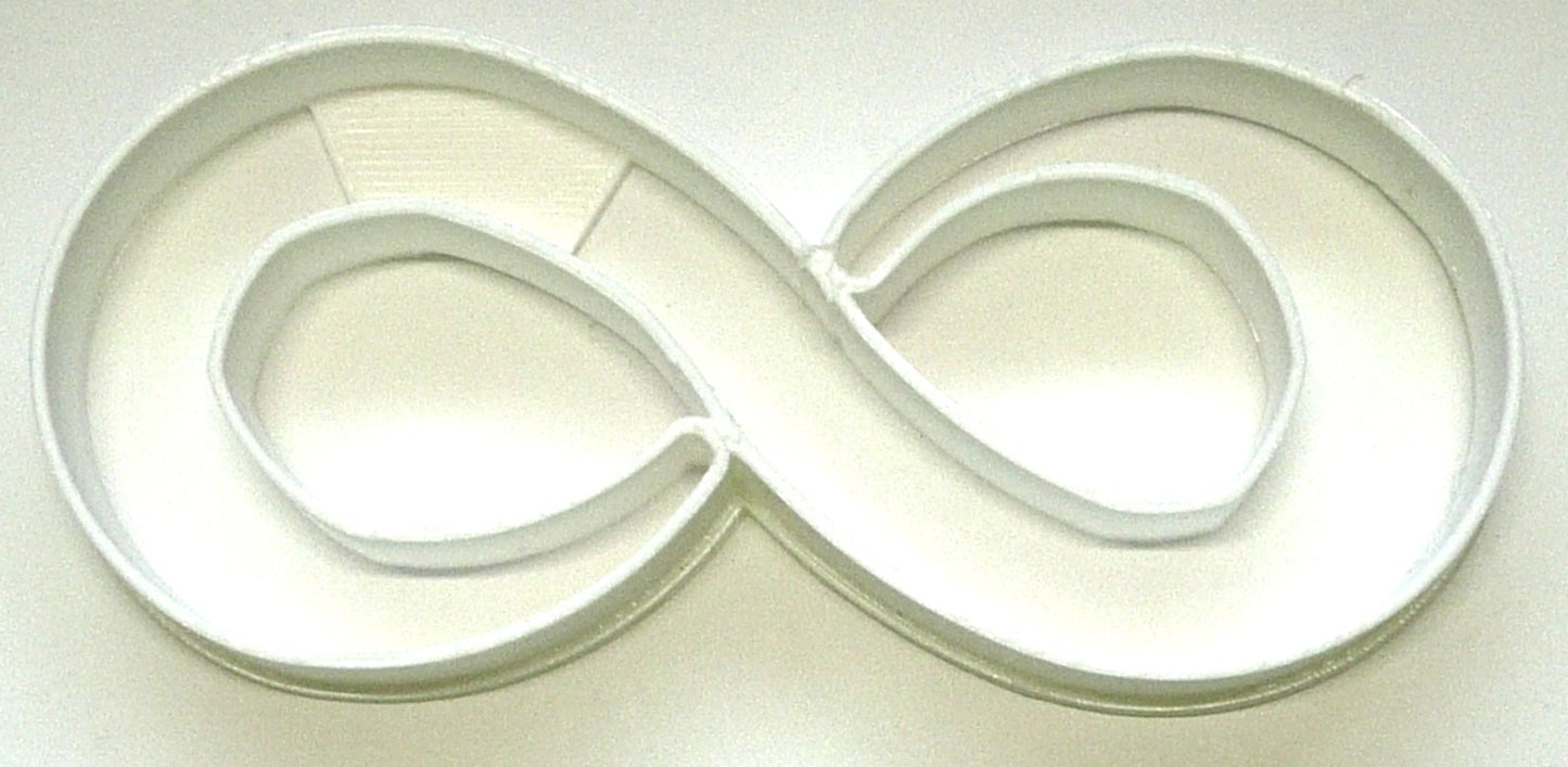 6x Infinity Symbol Fondant Cutter Cupcake Topper 1.75" USA FD2157