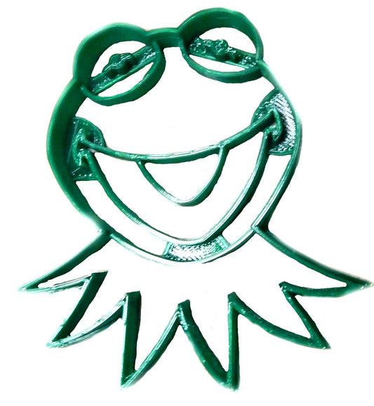 6x Kermit the Frog Fondant Cutter Cupcake Topper 1.75" USA FD2265