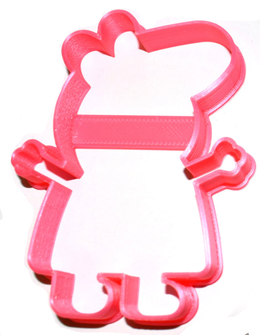 6x Peppa Pig Outline Fondant Cutter Cupcake Topper 1.75 IN USA FD2631