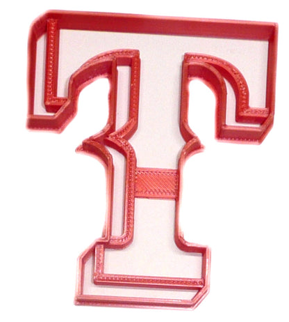 6x Texas Rangers Fondant Cutter Cupcake Topper 1.75 IN USA FD2575