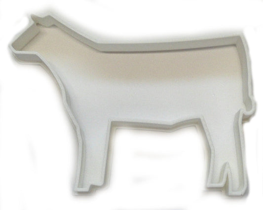 6x Show Steer Cow Fondant Cutter Cupcake Topper Size 1.75" USA FD2435