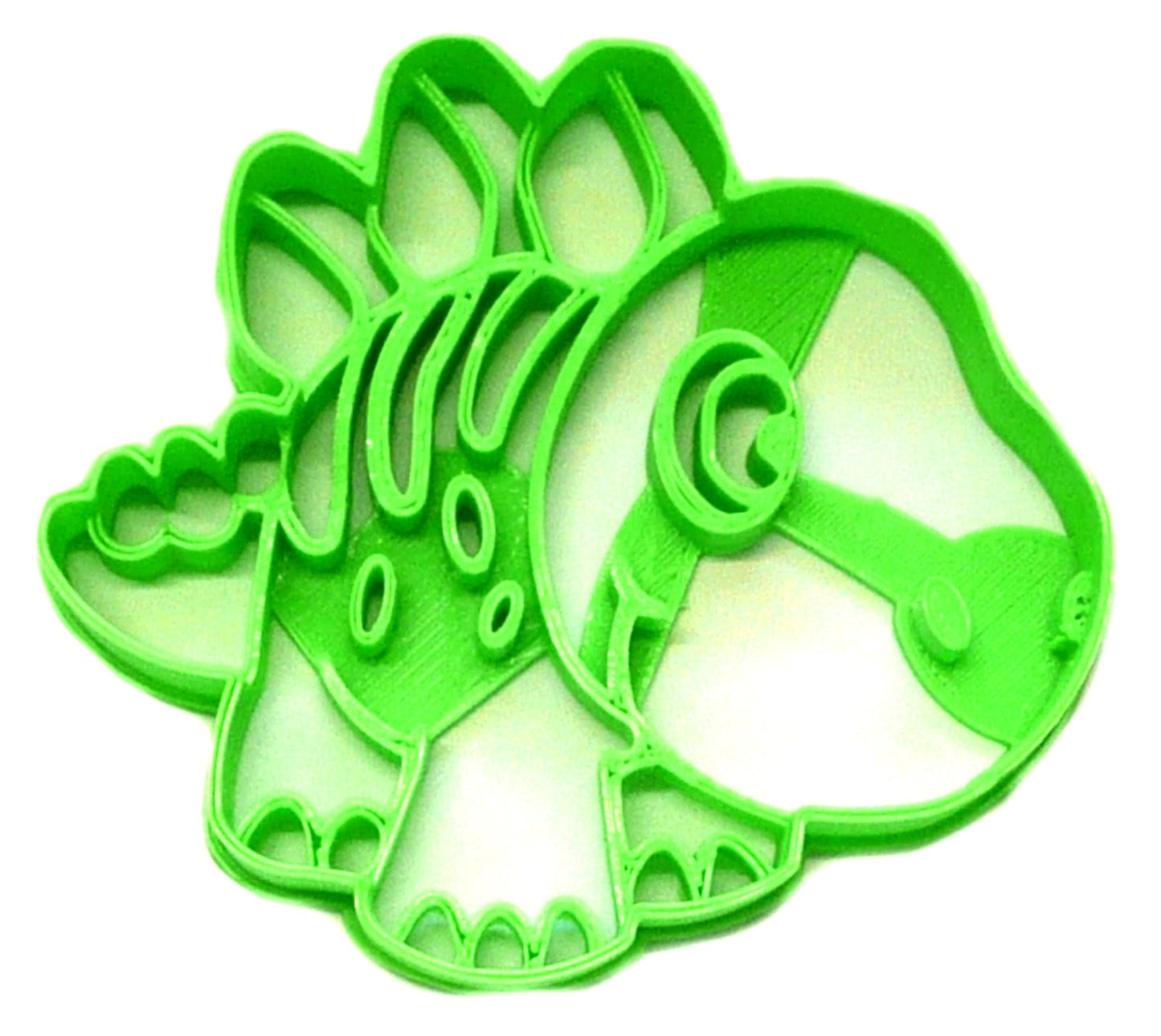 6x Stegosaurus Dinosaur Fondant Cutter Cupcake Topper 1.75" USA FD2335